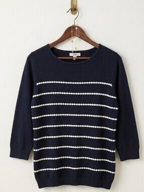 Croft & Barrow Black Stripe Sweater XL